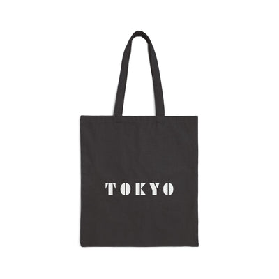Tokyo Cityscape Cotton Canvas Tote Bag, Travel Tote, Shopping Bag, Reusable Bag, Eco-Friendly Bag, Japanese Style Bag